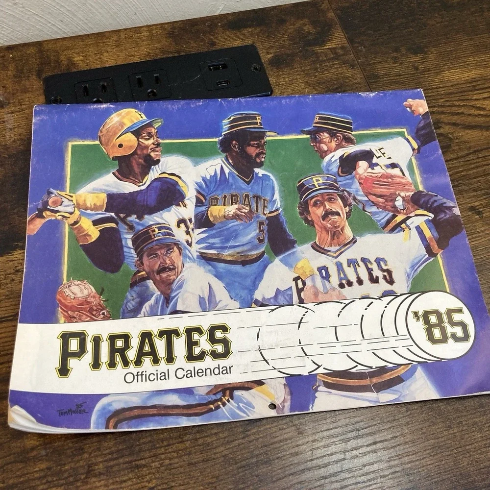 Pittsburgh Pirates 1985‎ Calendar Tony Pena Johnny Ray Kent Tekulve Three Rivers